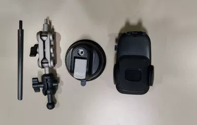 for Multi-Directional Overhead Shooting, Car: Car phone holder - nine-generation-shooting-bracket-long-black
