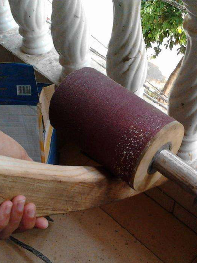 气鼓海绵轮砂带砂筒砂套木工气囊砂轮机砂带打磨抛光砂纸沙带条