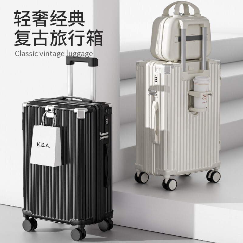 Wholesale Luggage Suitcase, Multifunctional, Rechargeable, Women's Trolley Suitcase, Men's Sturdy and Durable Student Password Travel Suitcase, Suitable for Boarding