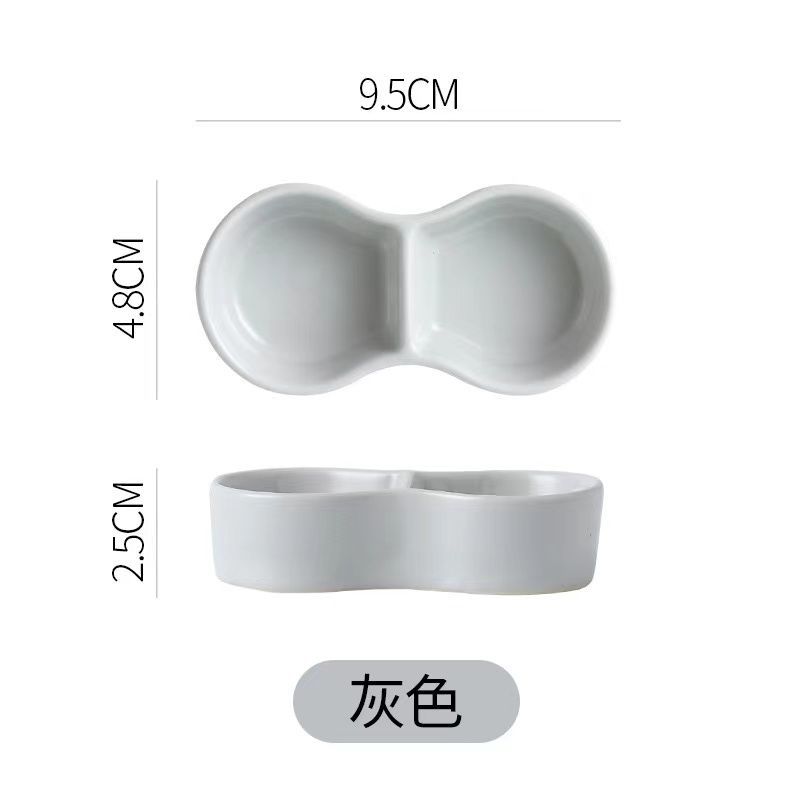Parrot bowl hamster food basin non -staple food bowl mouse food bowl pet feed ceramic bowl gold silk bear feeder bird 2