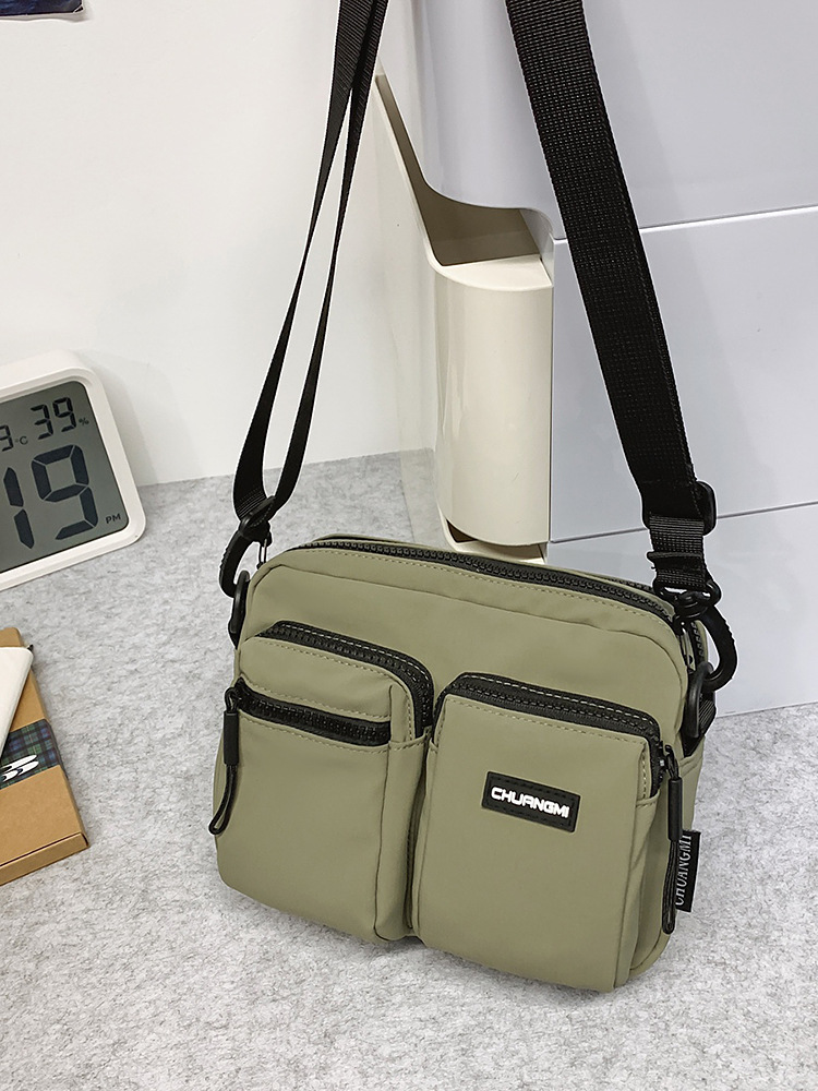 Bolso de mensajero para hombre, bolso de tela, bolso de teléfono móvil de marca de moda, bolso pequeño, bolso deportivo de verano, bolso de hombro de tendencia de moda japonesa