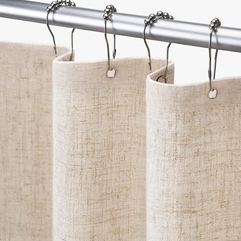 Yunyang Manufacturer Directly Supplies Amazon's Best-Selling Large Belly Bamboo Joint Polyester-Linen Shower Curtain for Bathroom, Thickened Yunyang Manufacturer Directly Supplies Amazon's Best-Selling Large Belly Bamboo Joint Polyester-Linen Shower Curtain for Bathroom, Thickened