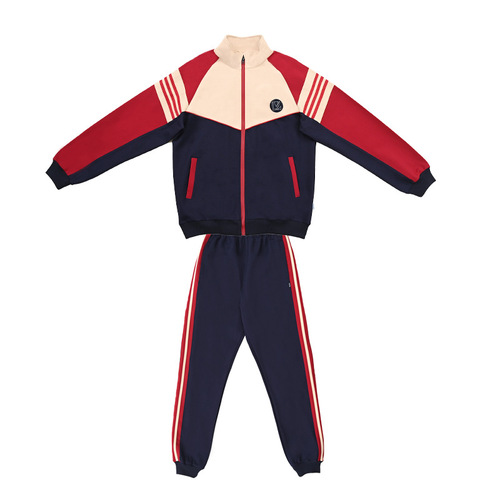 Lanyang Bei Bei School Uniform Manufacturer Wholesale Primary and Secondary School Class Uniform Kindergarten Children Spring and Autumn Sports Team Uniform