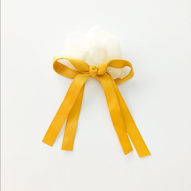 发圈飘带-黄