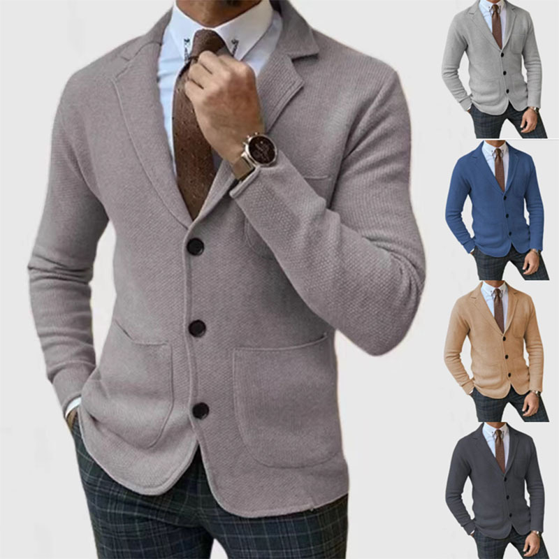 Cross-border exclusive for foreign trade men's clothing 2024shopify autumn and winter popular slim fit British suit casual formal suit