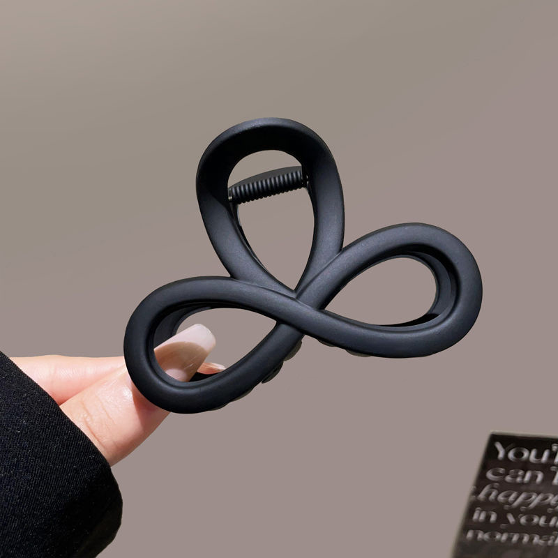 Nuevo temperamento de alta gama horquilla grande horquilla en la parte posterior de la cabeza clip de tiburón tocado clip de agarre accesorio para el cabello clip para el cabello de disco hueco