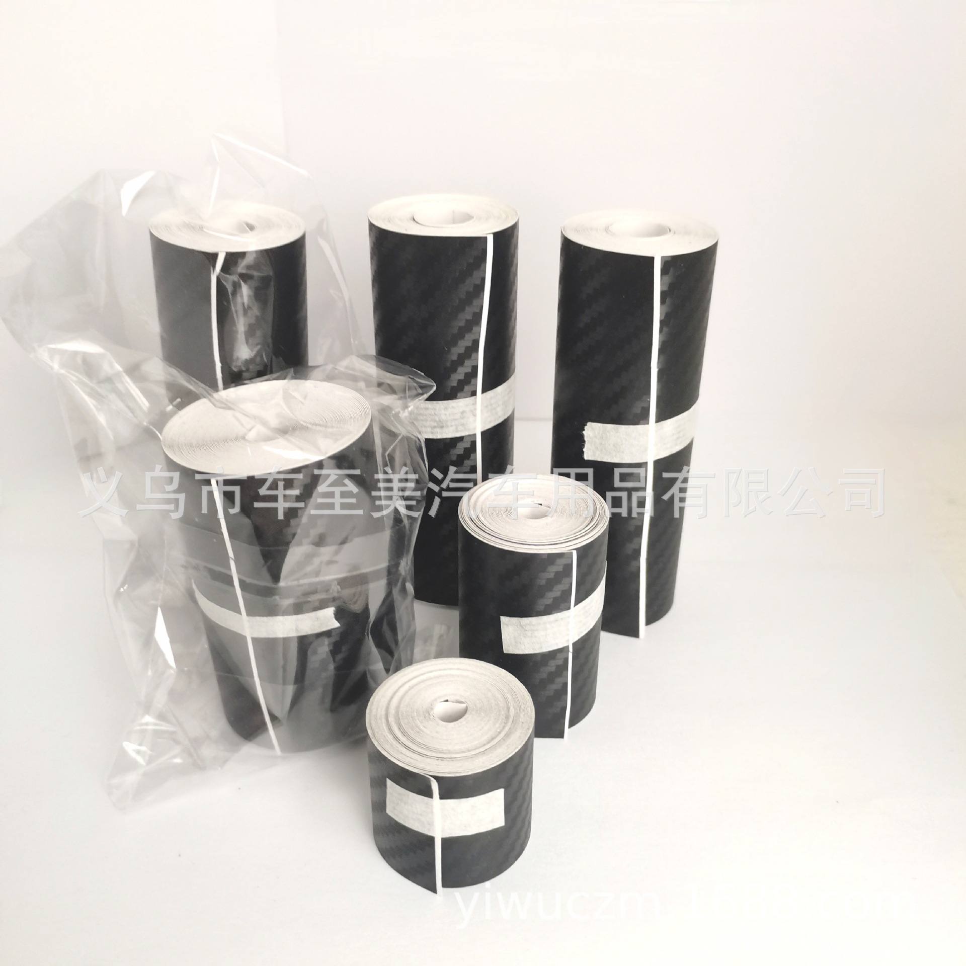 汽车装饰贴划痕遮挡改色膜碳纤维贴纸内饰车身哑光黑色3D立体车贴