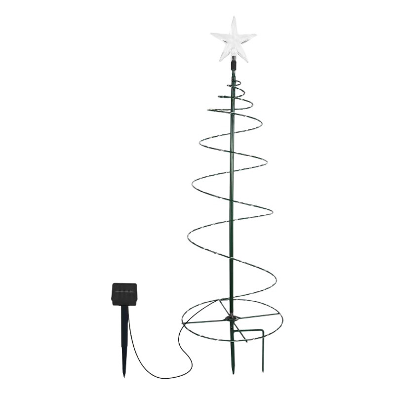 Solar christmastree transfronterizo caliente Solar decoración de Navidad árbol de Navidad patio al aire libre