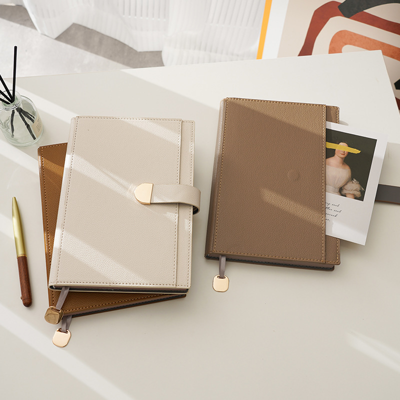 새로운 A5 심플 노트북 고가 책 심플 소프트 가죽책 비즈니스 오피스 노트패드 두꺼워진 대학원 입학 시험