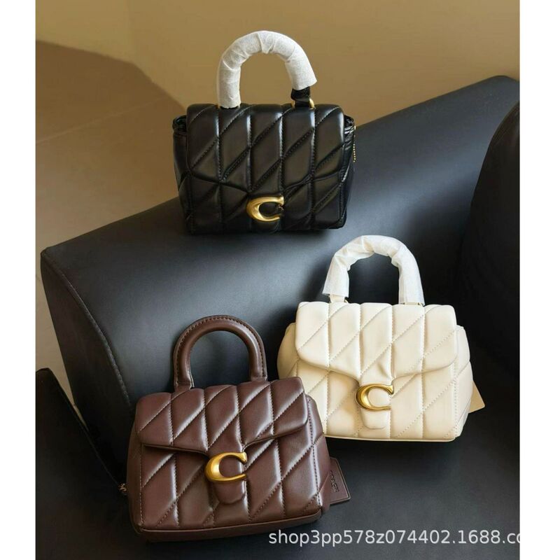 Koujia's New October Collection: Tabby Quilted Genuine Leather Small Square Bag, Fashionable Diamond-Patterned Handbag, Shoulder Bag, Underarm Bag, Crossbody Bag Koujia's New October Collection: Tabby Quilted Genuine Leather Small Square Bag, Fashionable Diamond-Patterned Handbag, Shoulder Bag, Underarm Bag, Crossbody Bag