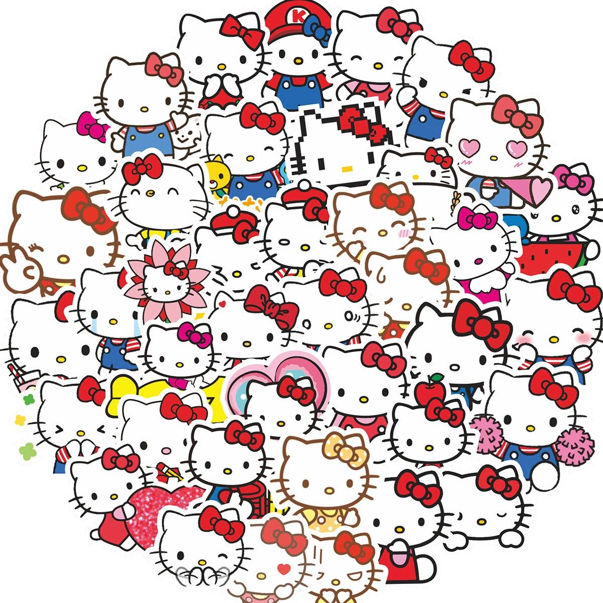 Hello kitty, cartoon tablet phone case, wrench, stickers