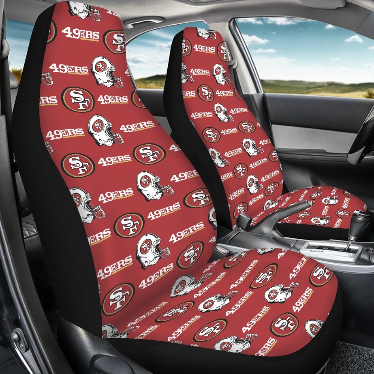Popular cross-border car seat covers featuring the NFL Dallas Cowboys design, car seat cushions, and car accessories