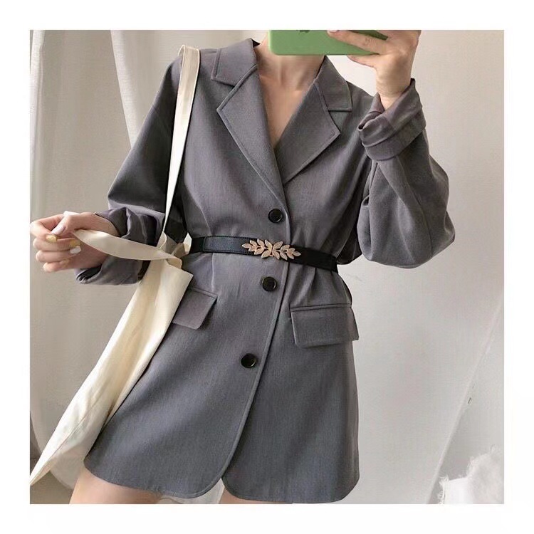 Simple Style Leaves Pu Leather Elastic Band Women's Leather Belts 1 Piece display picture 3