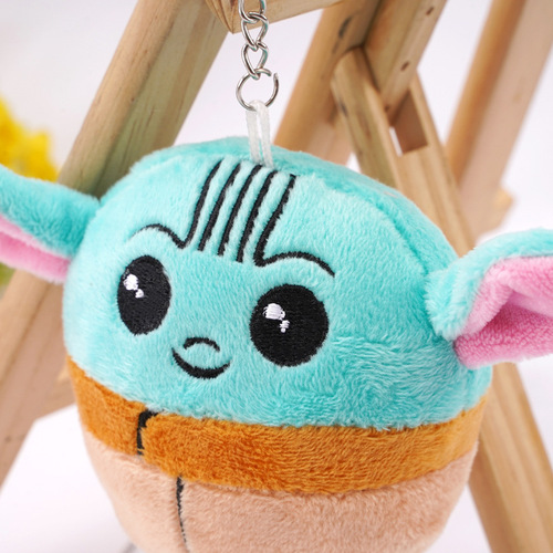 Cute Cartoon Star Wars Baby Yoda Plush Doll Pendant Creative Personalized Keychain Doll Accessories