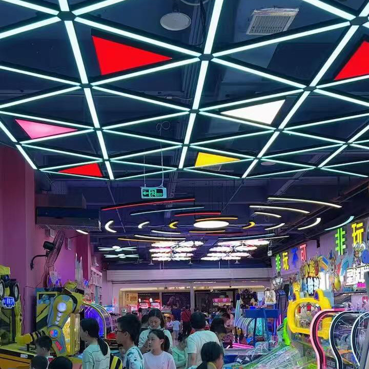Ciudad de juegos electrónicos módulo de luces de juegos electrónicos parque de juegos de marea espacio centro comercial sala de baile internet café tienda modelado luz