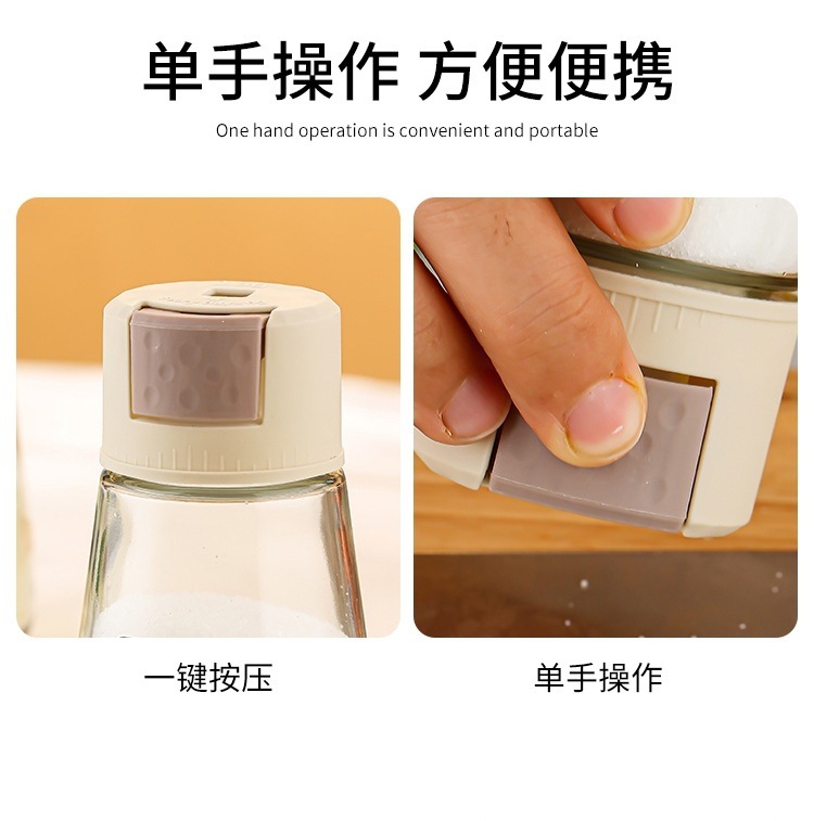 Glass Seasoning Shaker Jar Set 4 Pack Hexagonal Salt Pepper Spice Dispenser Modern Kitchen Storage quality and texture