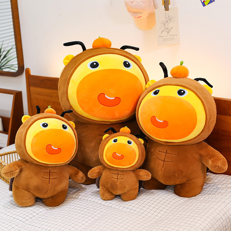 Popular Cockroach Lulu Doll Bag Internet Celebrity Capibara Capybara Lulu Stuffed Toy Pillow for Children and Girls