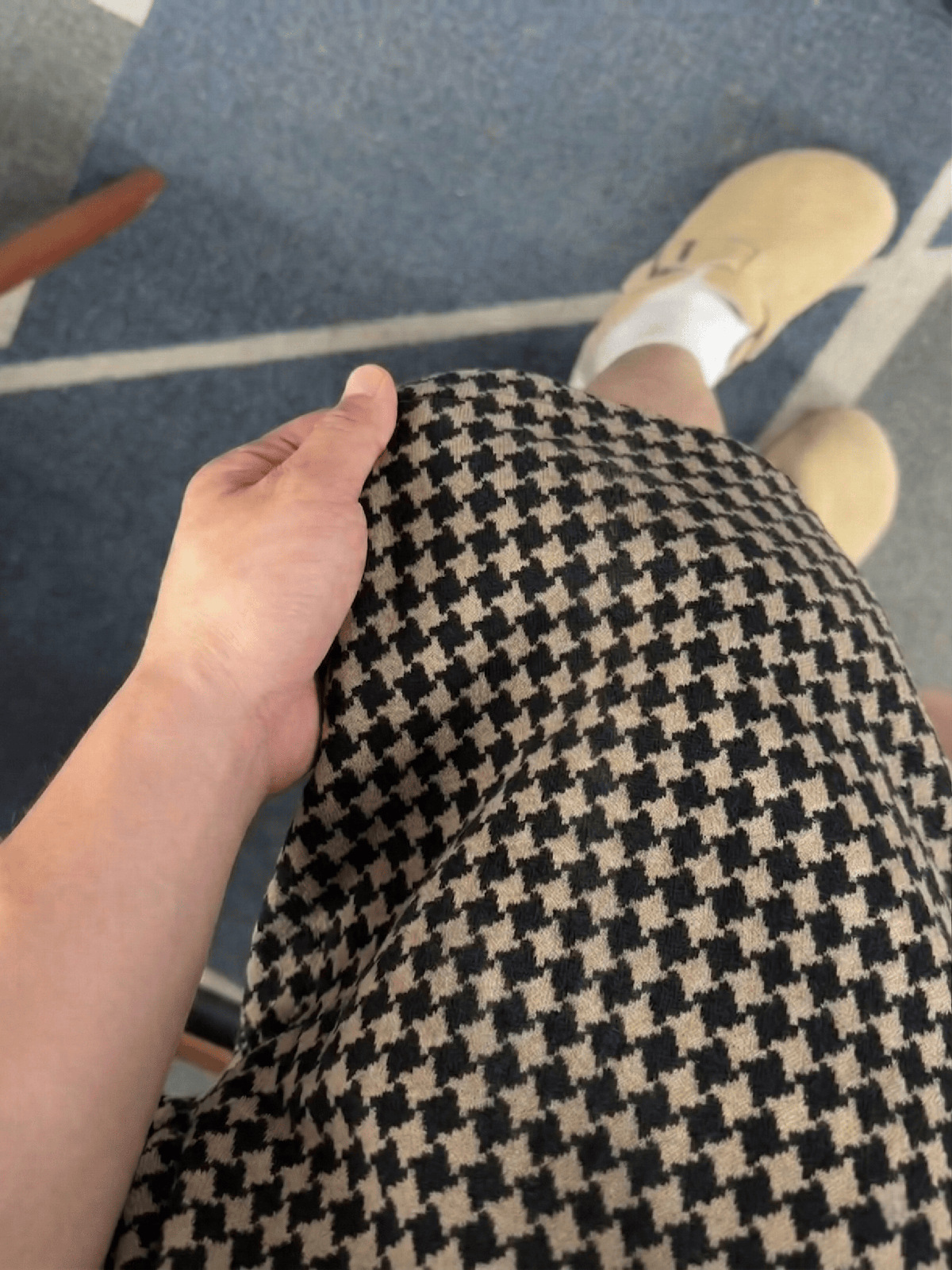 Herren Shorts Im Retro Houndstooth Design Lockerer Schnitt_voghion.com