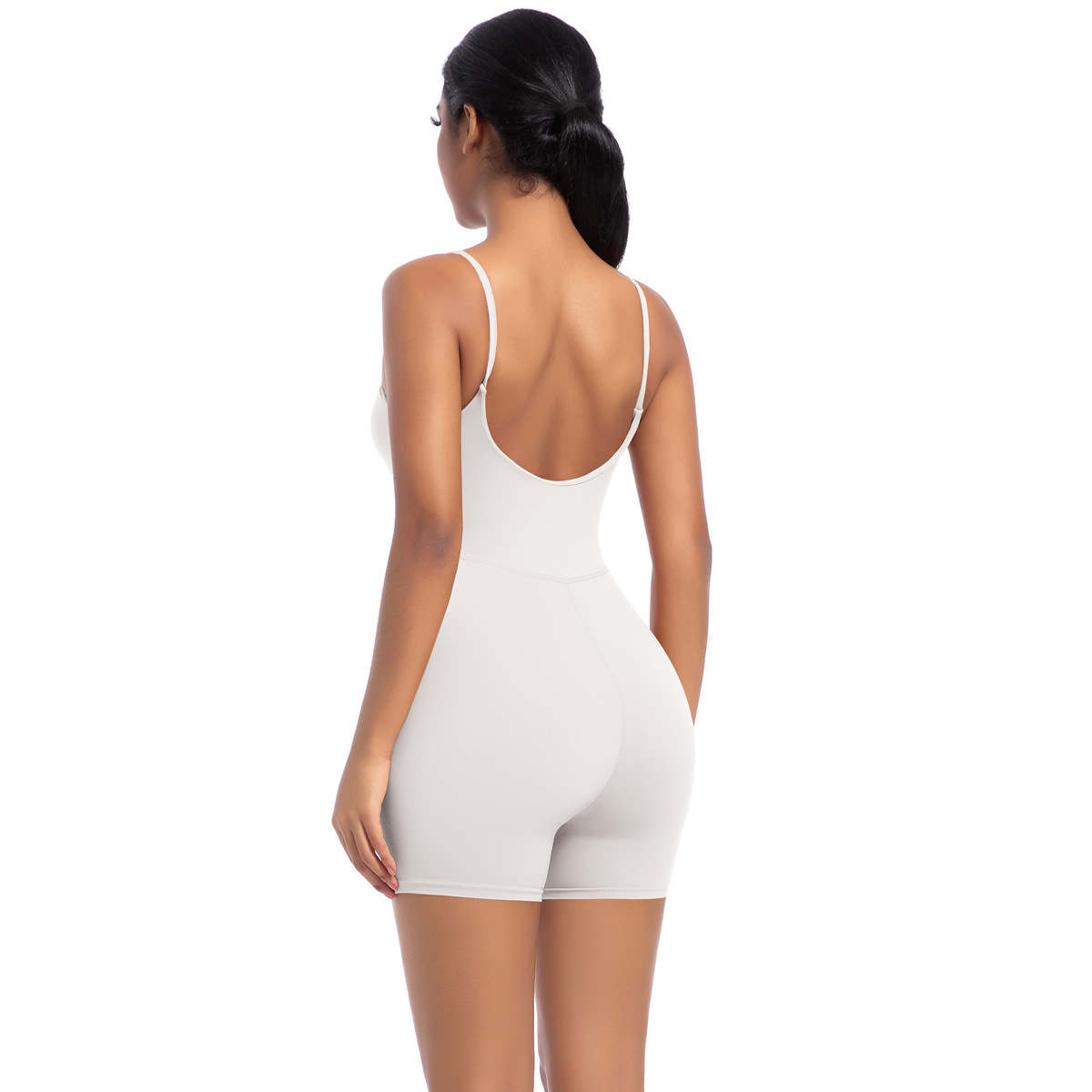 Neuer Stil Naked Feel Strap Jumpsuit Tanz Lauf Fitness Sport Enger Yoga-Anzug_voghion.com