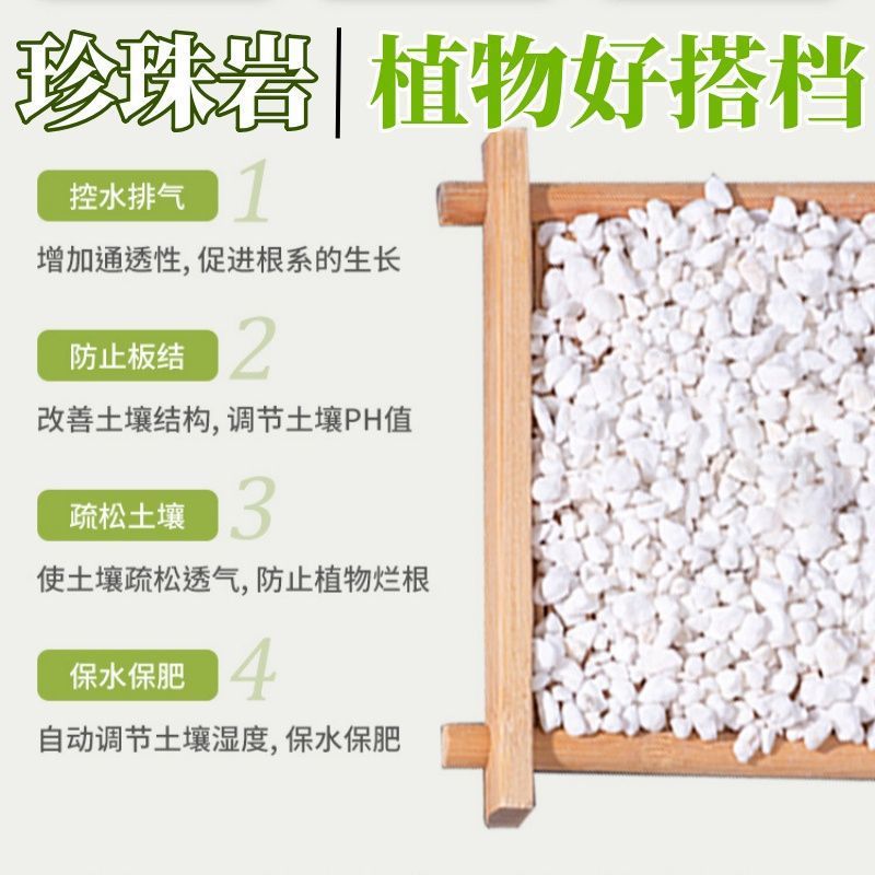 珍珠岩大颗粒养花通用植物垫底铺面通用透气大包珍珠岩批直销