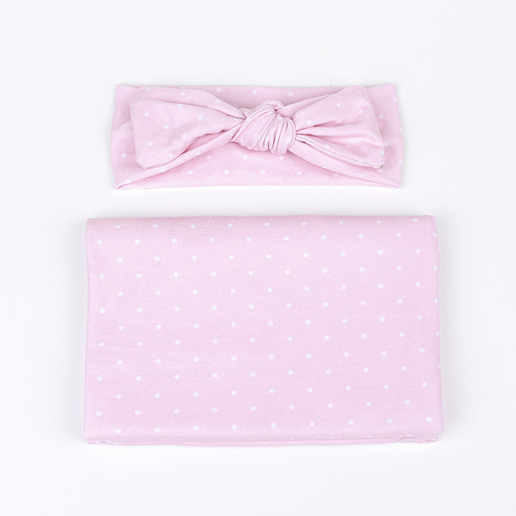 Fashion Baby Swaddle Rabbit Ears Hair Band Solid Color Baby Wrapped Blanket display picture 10