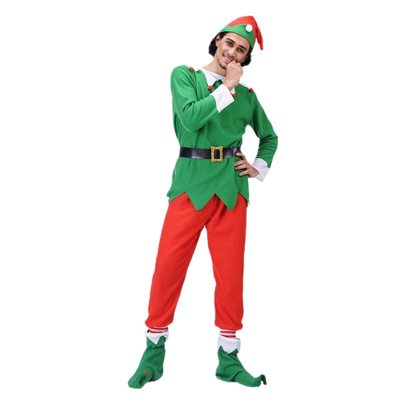 Navidad nueva ropa pareja grandes hombres traje de Navidad Cosplay traje de rendimiento