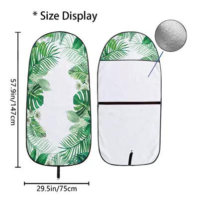 Leaf seat towel cover front Universal seat cover - qct182-75x150