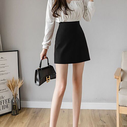 Stretchy Bandeau Skirt, Bodycon Short Skirt, High-Waisted Slimming Skirt for Women, 2025 Summer New Black Short Skirt