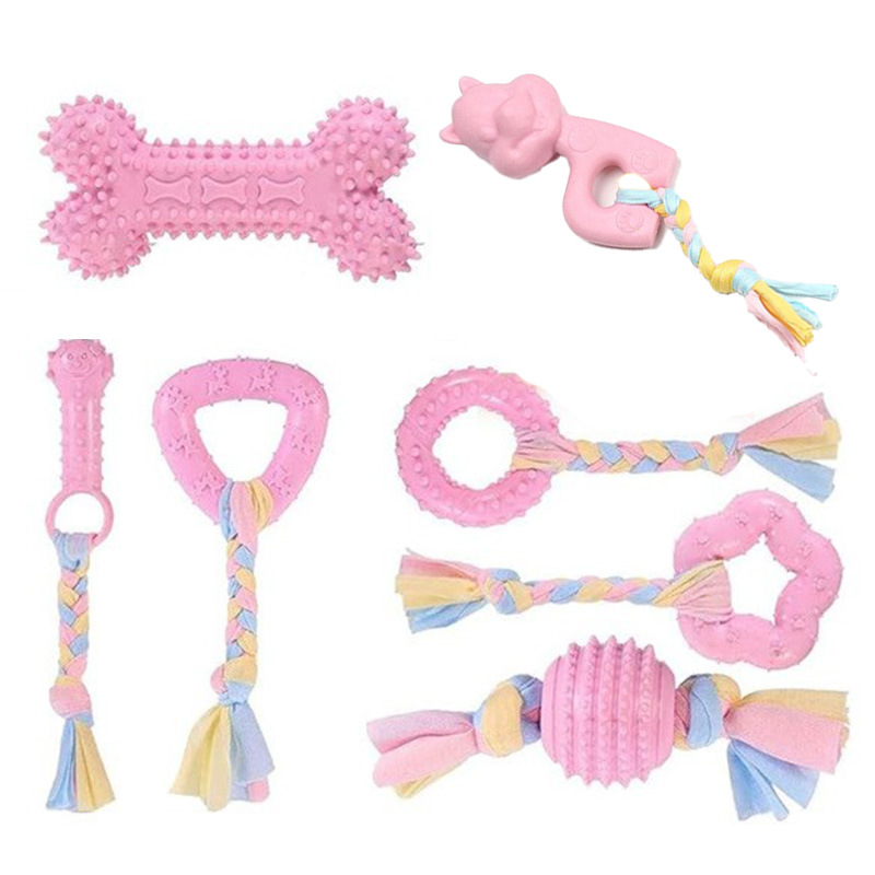 Juguete para mascotas de TPR de gran venta transfronterizo, palo de dentición para perros para entretenimiento, juguete de autoentretenimiento para cachorros duradero y resistente a las mordidas.