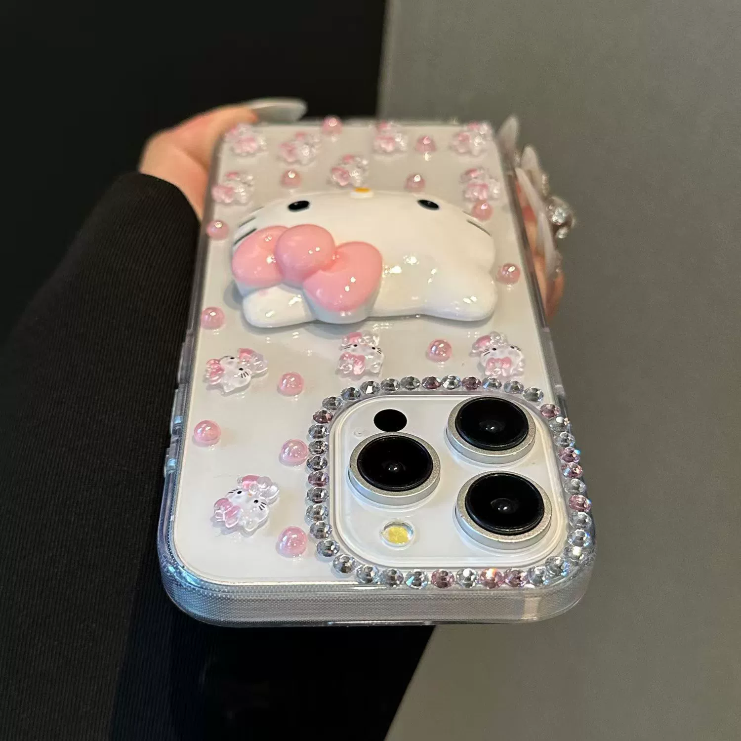 Hello Kitty, яблоко, iPhone17, совместимый чехол-каркас для cartoon, чехол для iPhone16, защитный чехол, DIY, 17promax, 15/14/13