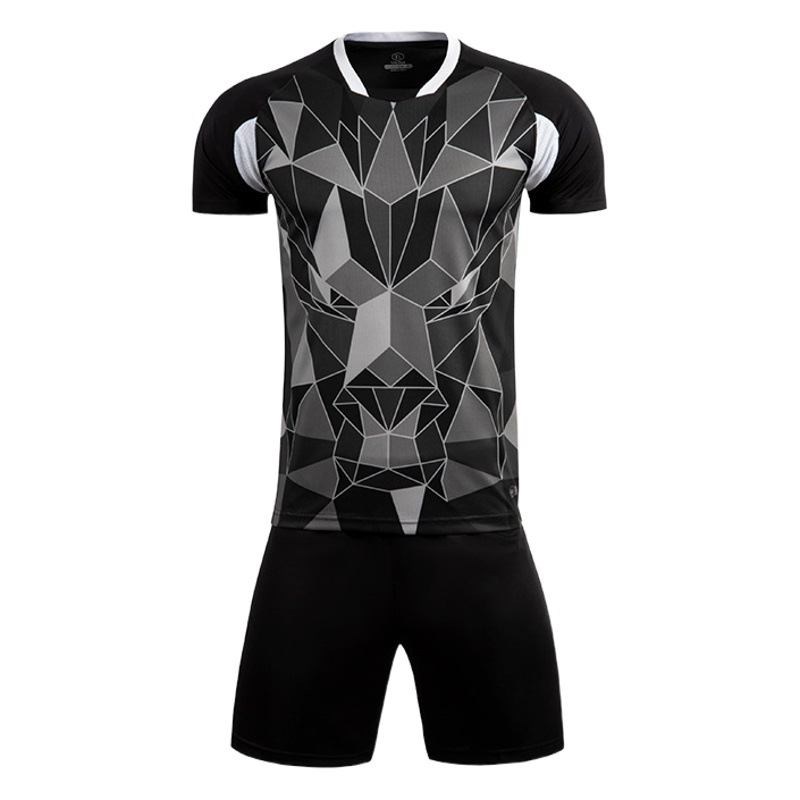 Traje de uniforme de fútbol Equipo de entrenamiento de competición deportiva para hombres Uniforme de bola Camisa de tamaño impreso para niños adultos de manga corta Uniforme de fútbol de secado rápido