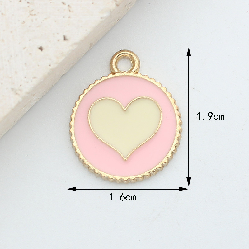 Heart Shape, Flower Pattern 10 PCS/Package 10*12mm Alloy Heart Shape Flower Pendant