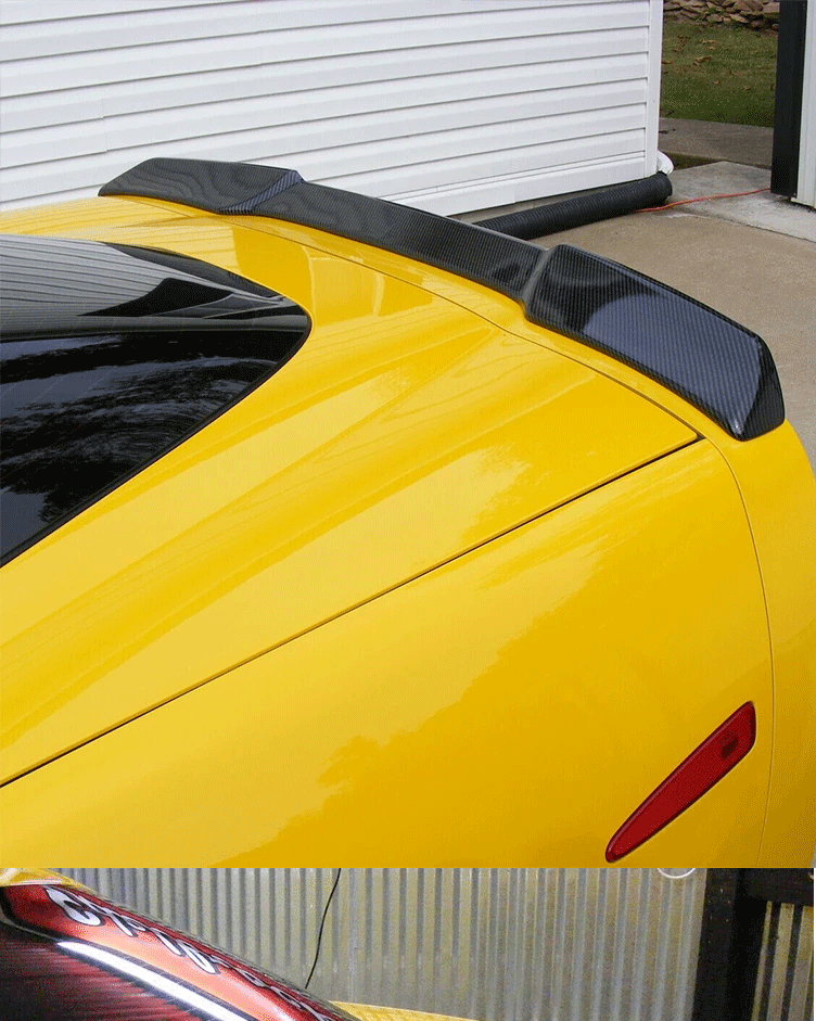 Suitable for 2005-2013 Corvette C6 rear spoiler non-perforated decorative fixed wing