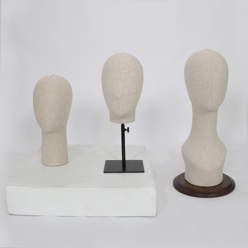 Hat display rack unisex head model prop fake human head accessory fake hair head model half body woman head model