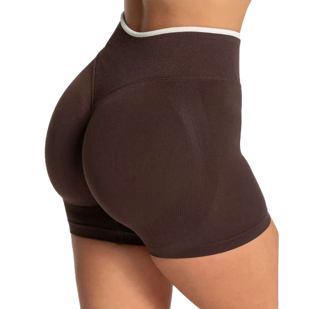 Seamless Yoga Shorts Outdoor Wearable Butt Lifting Body Shaping Fitness Sports Shorts_desvips.com