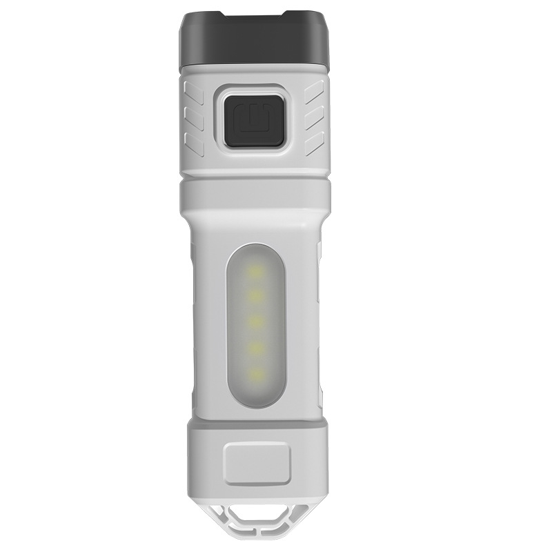 Lintera ligera de cuatro perlas COB gran luz lateral de inundación al aire libre brillante enfoque fijo cuatro ajustes de antorcha de luz ABS