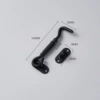 4 inches (matte black)