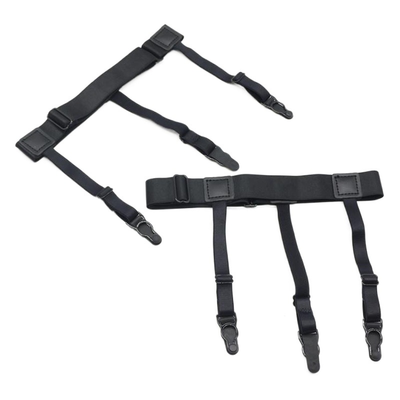 Unisex Formal Wear White-collar Suit Shirt Clip Anti-slip Top Anti-wrinkle Anti-slip Shirt Clip Leg Ring Garter Belt