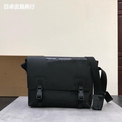 B家大容量メッセンジャーバッグ男性用コーティングキャンバス制作ブランド風高級シンプルでカジュアルなショルダーバッグ