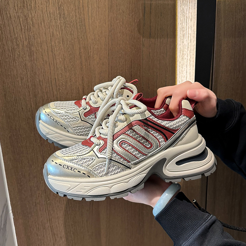 Women's Trendy Thick Soled Running Shoes For Casual Spring Wear_voghion.com