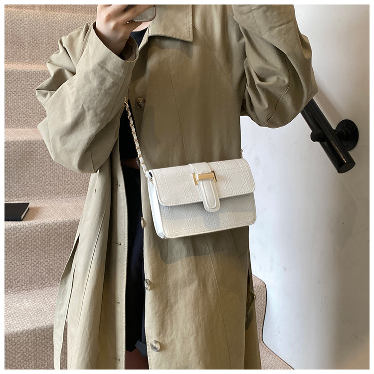 This stylish, high-quality, and trendy hand-held crossbody bag is a new cross-border women's bag for autumn and winter 2024. It features a checkered commuter single-shoulder bag undefined
