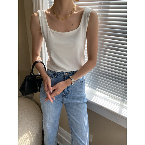 Sinan's slightly chubby version, practical wear style, square neck, wide shoulder straps, breast-covering camisole SN3409