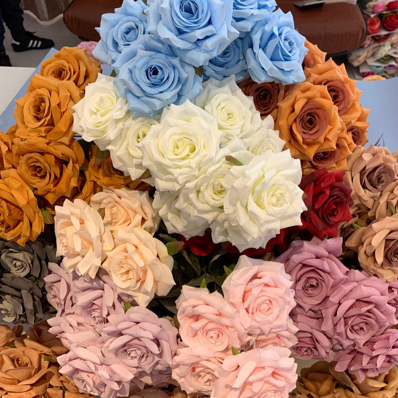 Simulated 9-Head Diamond Roses, European-Style Bouquets, Wedding Hotel Decorations, Road Guides, Amazon's Popular Roses Simulated 9-Head Diamond Roses, European-Style Bouquets, Wedding Hotel Decorations, Road Guides, Amazon's Popular Roses