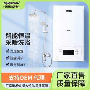 German Opus Gas Wall-Mounted Boiler, Floor Heater, Radiator, Dual-Use Gas Water Heater for Bathing