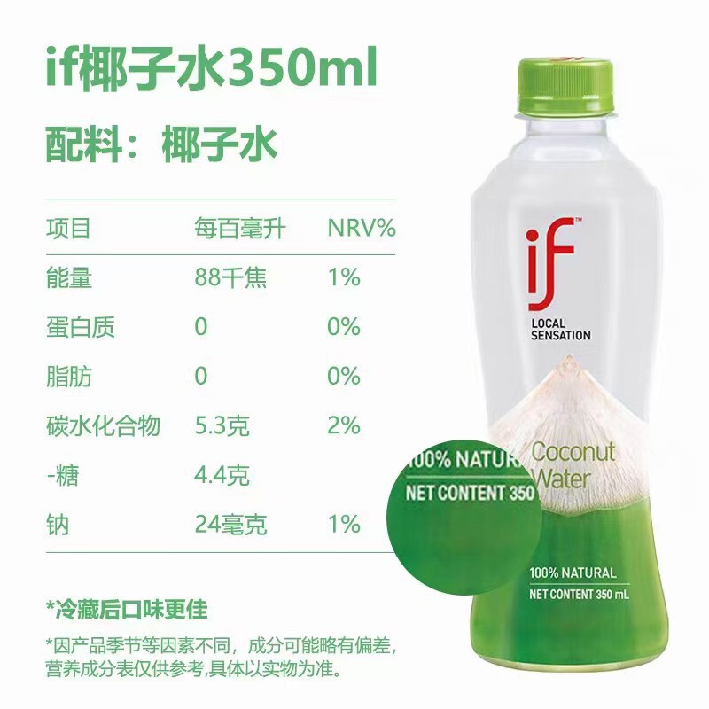 送料無料 卸売 タイ輸入 IF ココナッツウォーター 350ml|undefined