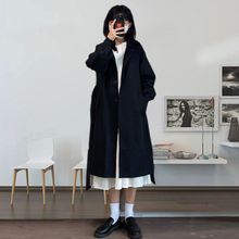 2025新款女装韩系小个子时尚风衣女中长款显瘦学生流行外套宽松女