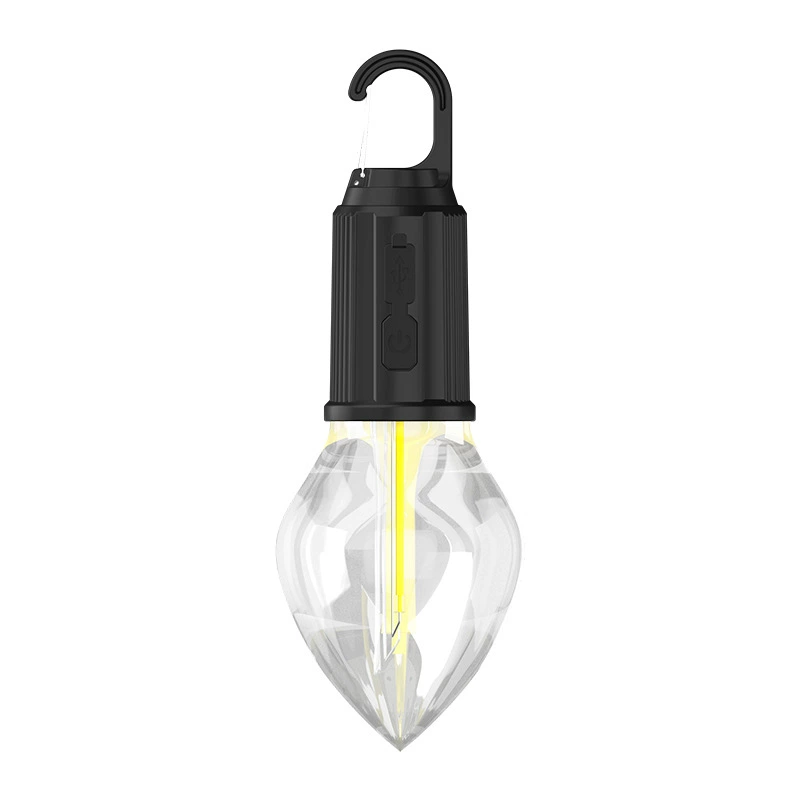Camping LED Bubble Lamp (Eagle Flash) EF-T Series — 400 mAh Rechargeable & Solar, Hook Handle