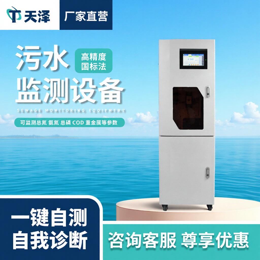 国标法污水监测设备总氮总磷COD氨氮在线自动监测仪水质监测站