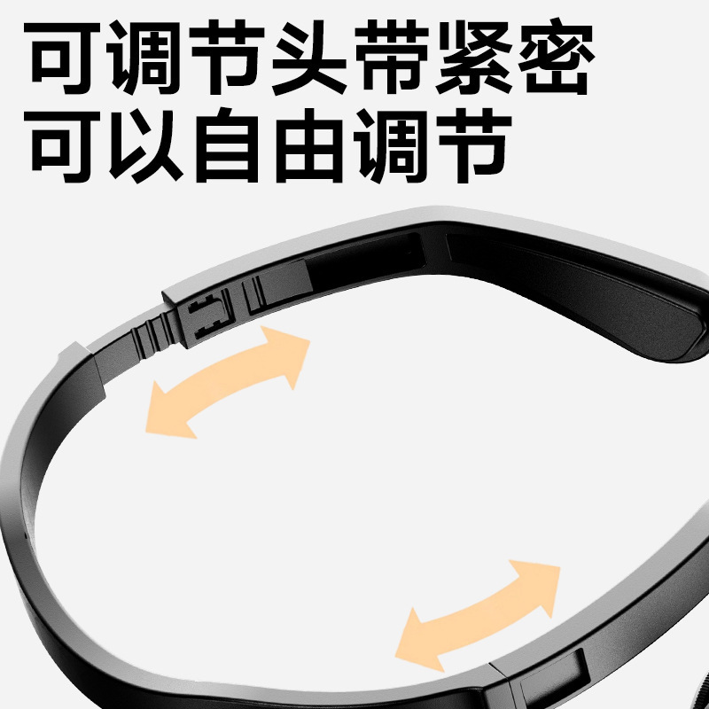 新款耳挂式头灯USB充电感应强光照明工作灯钓鱼灯侧挂跑步头戴灯|undefined