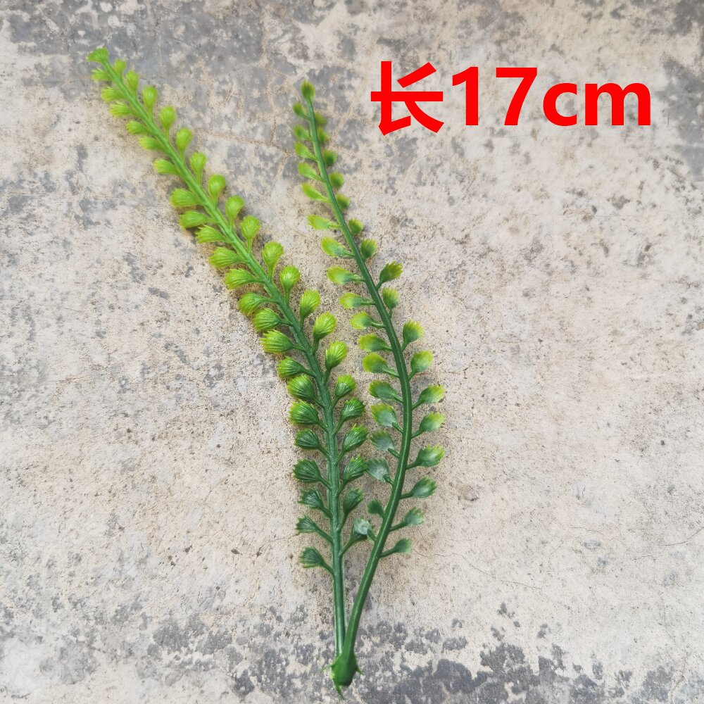 Imitación de hojas verdes hierba de agua hoja persa decoración de flores de boda pared flor de pecho accesorios de muñeca flores diy accesorios hechos a mano